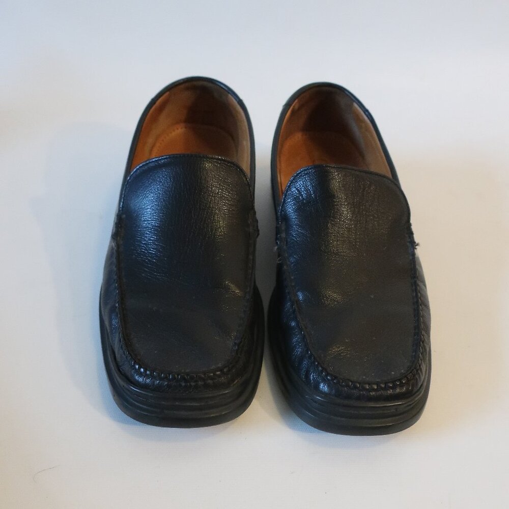 Mens Cole Haan Nike Air C06864 Black Slip-On Leather Loafers 11 *